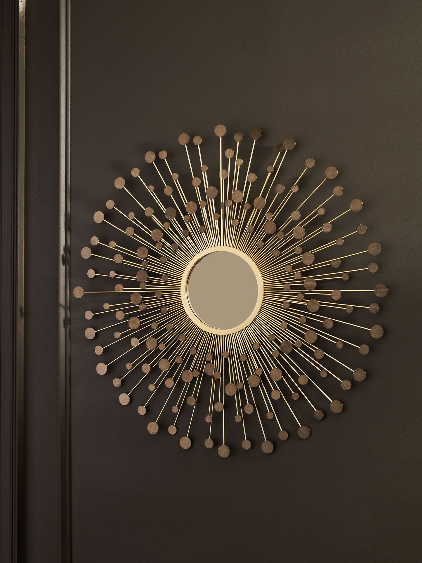 Morwenna - Bronze / Gold Finish - Accent Mirror - Hornell Furniture Outlet