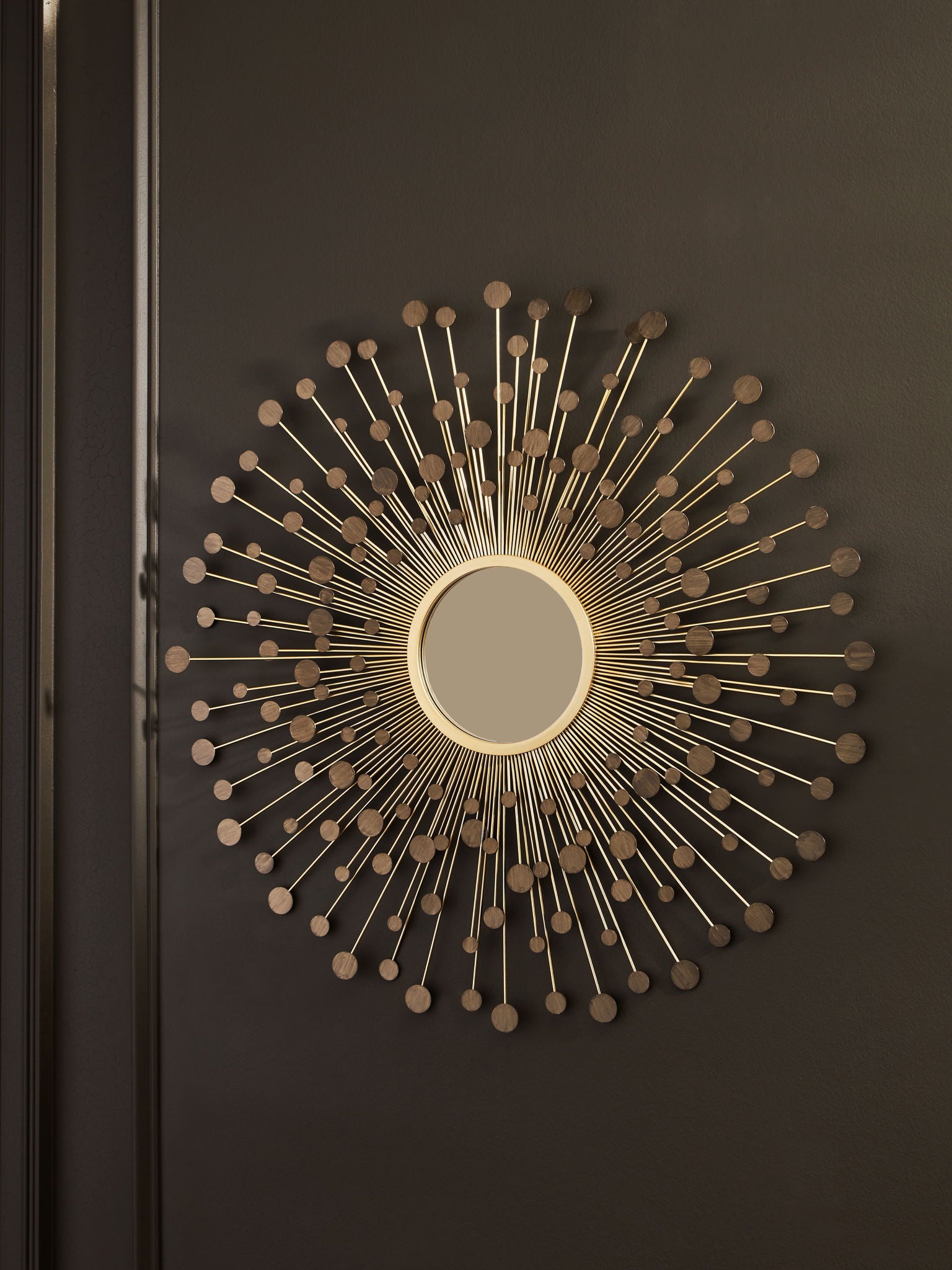 Morwenna - Bronze / Gold Finish - Accent Mirror - Hornell Furniture Outlet