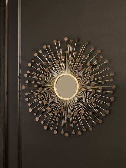 Morwenna - Bronze / Gold Finish - Accent Mirror - Hornell Furniture Outlet