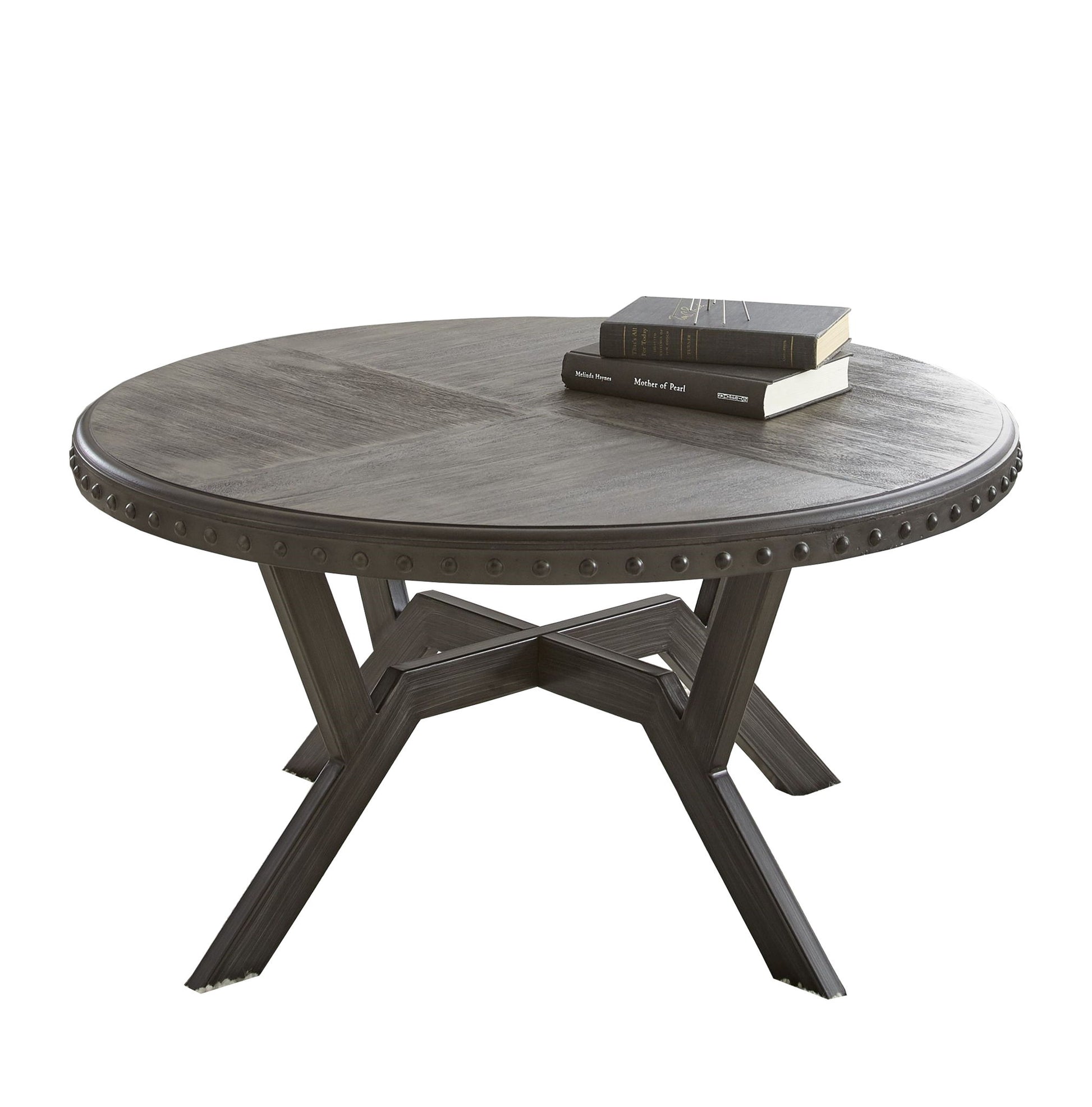 Alamo - Round Cocktail Table - Gray - Hornell Furniture Outlet