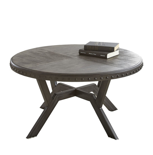 Alamo - Round Cocktail Table - Gray - Hornell Furniture Outlet