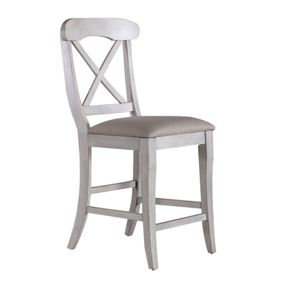 Ocean Isle - Upholstered X Back Counter Chair - Hornell Furniture Outlet