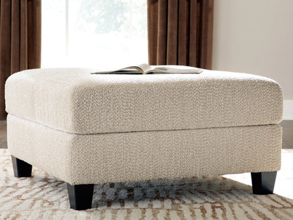Steelwater Retreat - Oversized Accent Ottoman - Latte - Hornell Furniture Outlet