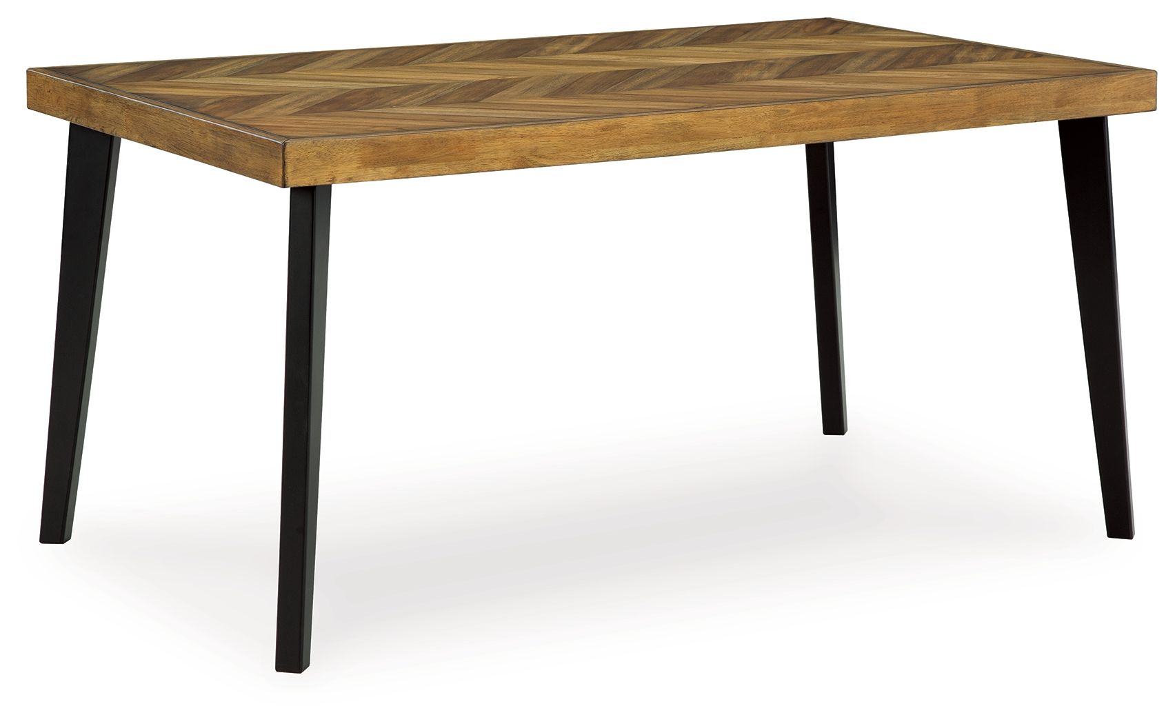 Blondon - Brown / Black - Rectangular Drm Table Set (Set of 7) - Hornell Furniture Outlet