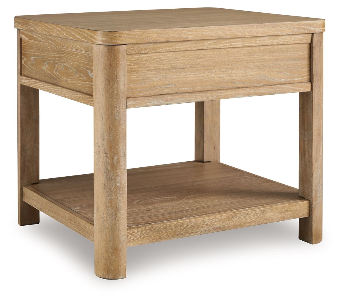 Rencott - Light Brown - Rectangular End Table - Hornell Furniture Outlet