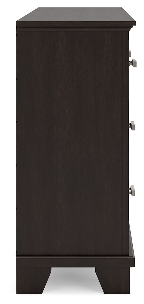 Covetown - Dark Brown - Dresser - Hornell Furniture Outlet