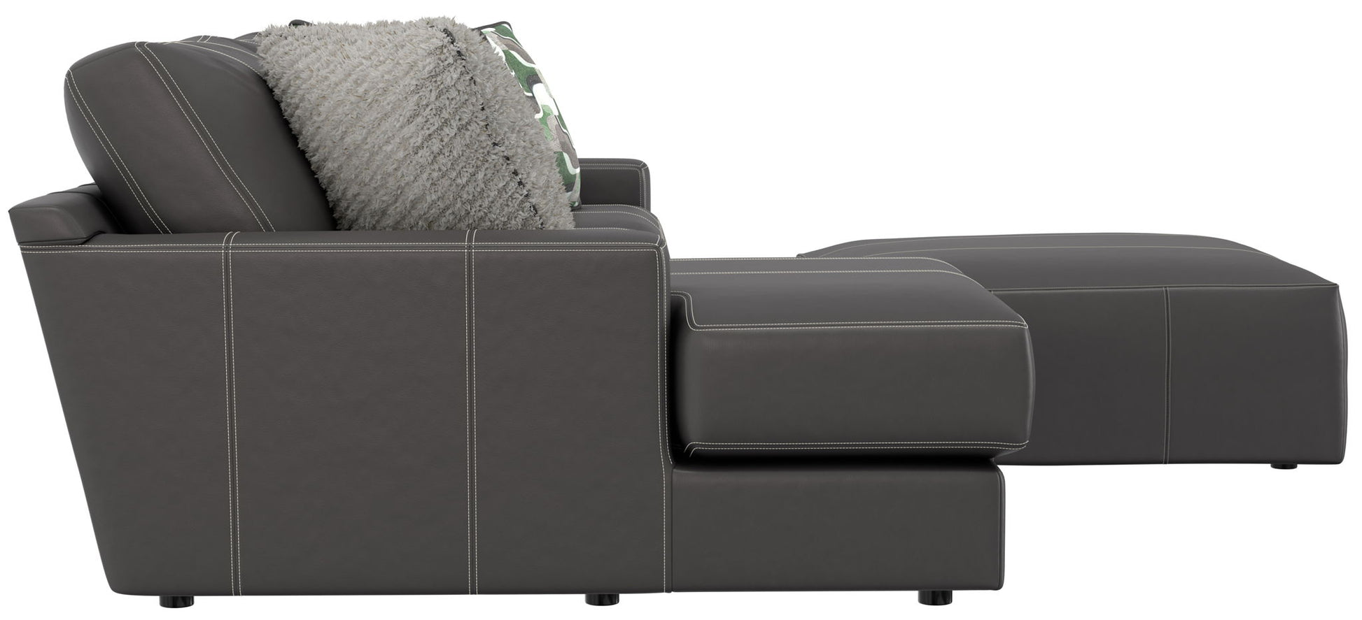 Minori - Italian Leather Sofa / Chaise And Cocktail Ottoman - Hornell Furniture Outlet