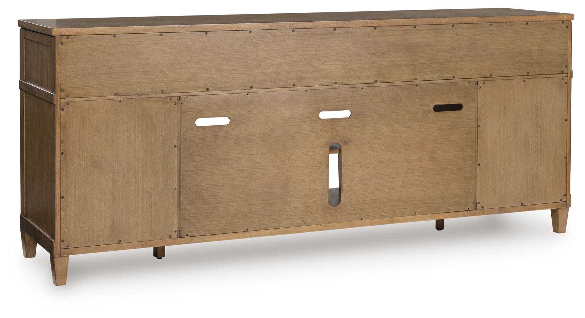Sharlance - Light Brown - XL TV Stand With Fireplace Option - Hornell Furniture Outlet
