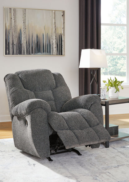 Foreside - Charcoal - Rocker Recliner - Hornell Furniture Outlet
