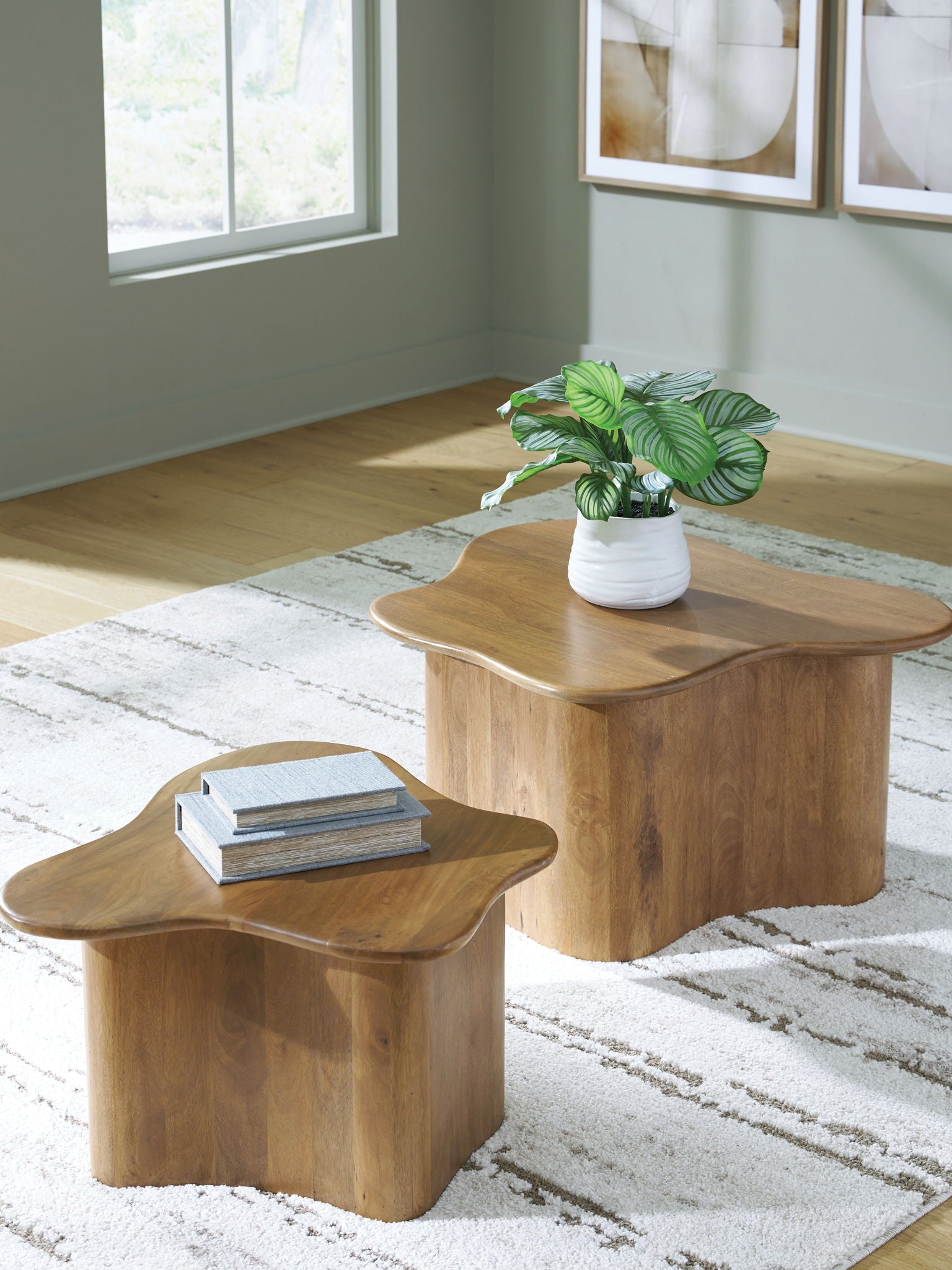 Abeford - Brown - Accent Cocktail Table (Set of 2) - Hornell Furniture Outlet