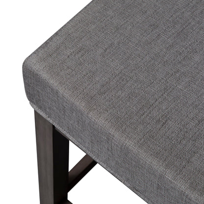 Tanners Creek - Upholstered Console Stool (Set of 3) - Dark Gray - Hornell Furniture Outlet