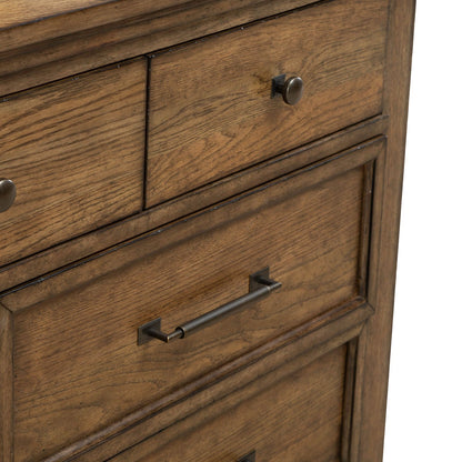 Carolina Park - 7 Drawer Dresser - Brown - Hornell Furniture Outlet