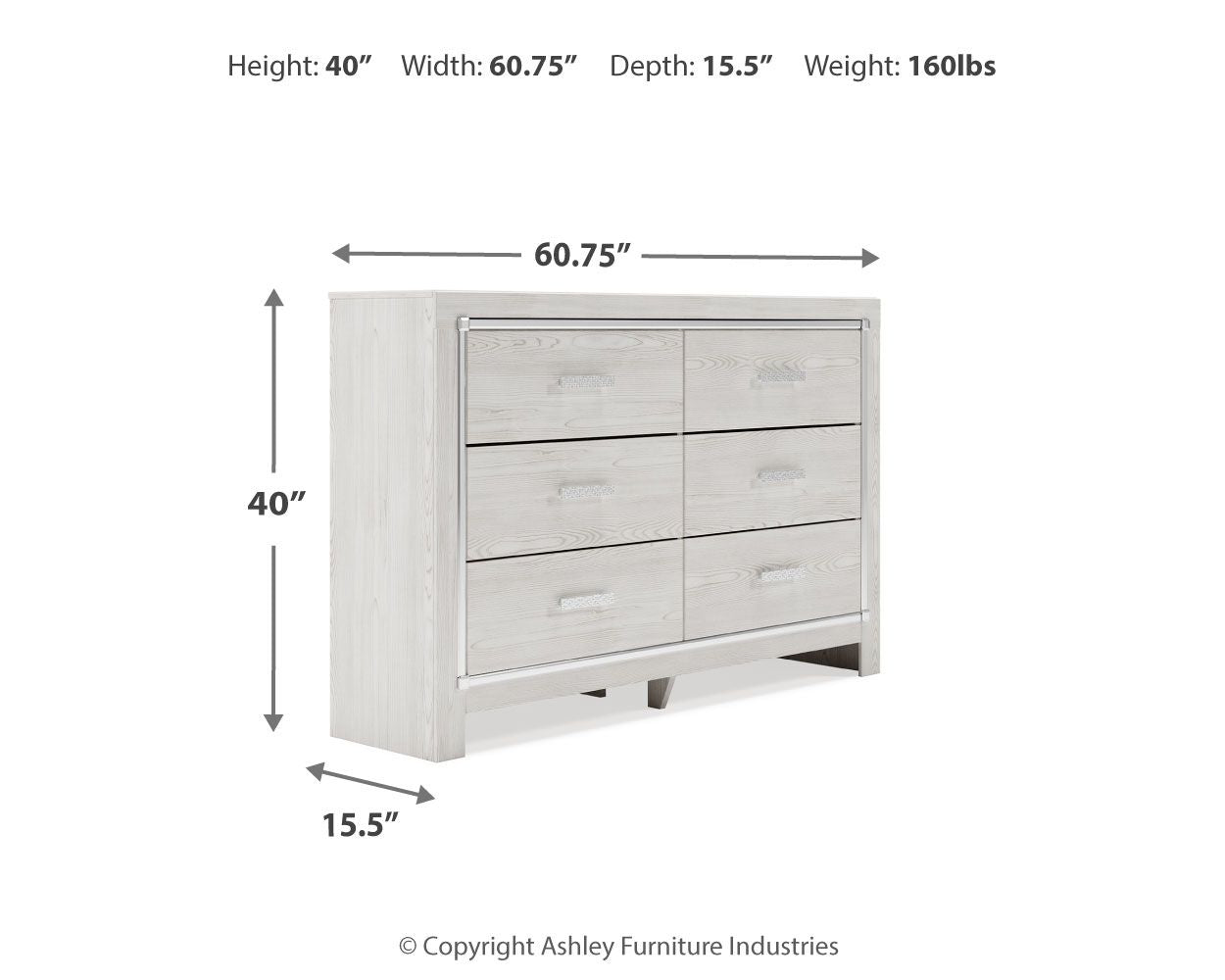 Altyra - Dresser, Mirror - Hornell Furniture Outlet