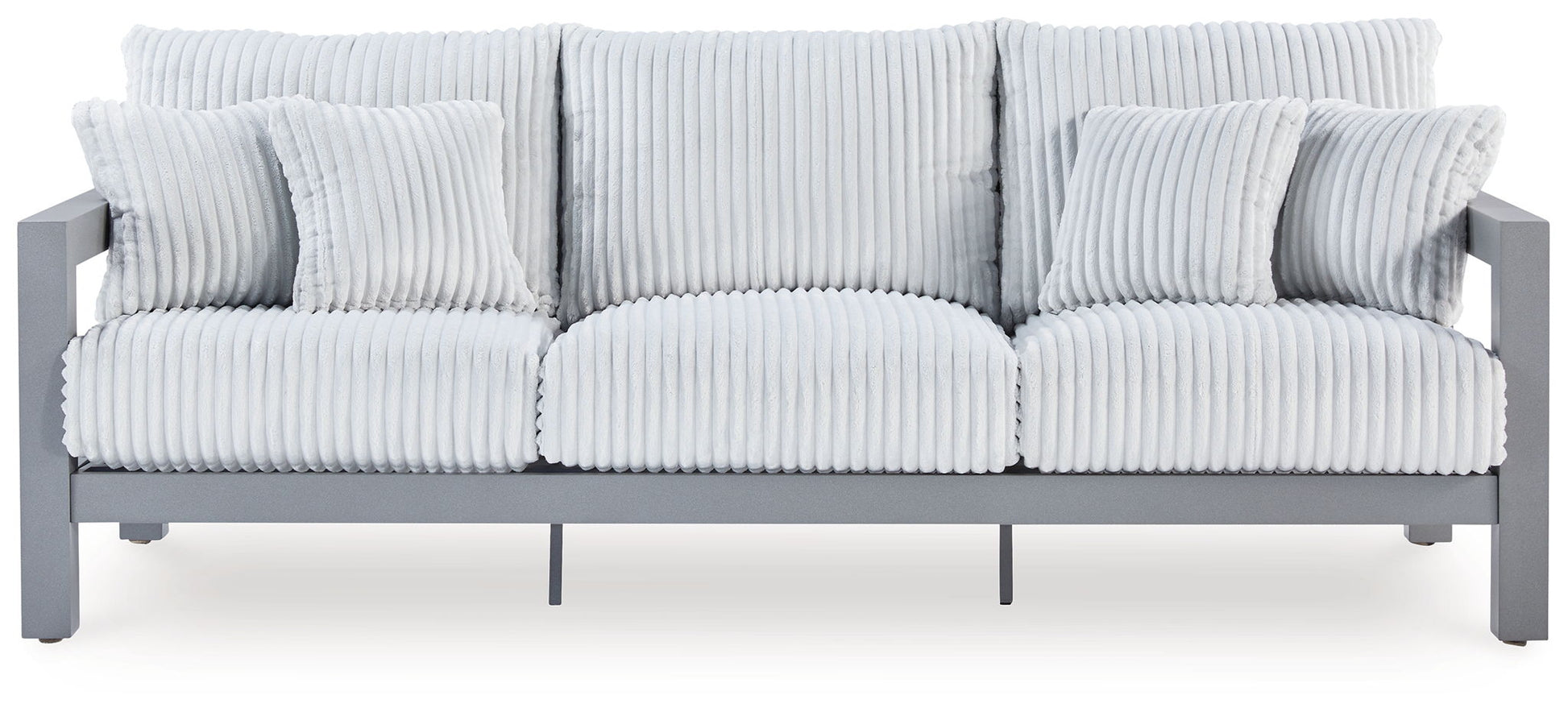 Hurley Park - Gray - Sofa With Cushion - Hornell Furniture Outlet