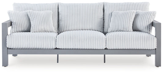 Hurley Park - Gray - Sofa With Cushion - Hornell Furniture Outlet