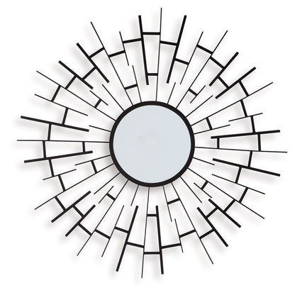 Garrenworth - Black - Accent Mirror - Hornell Furniture Outlet