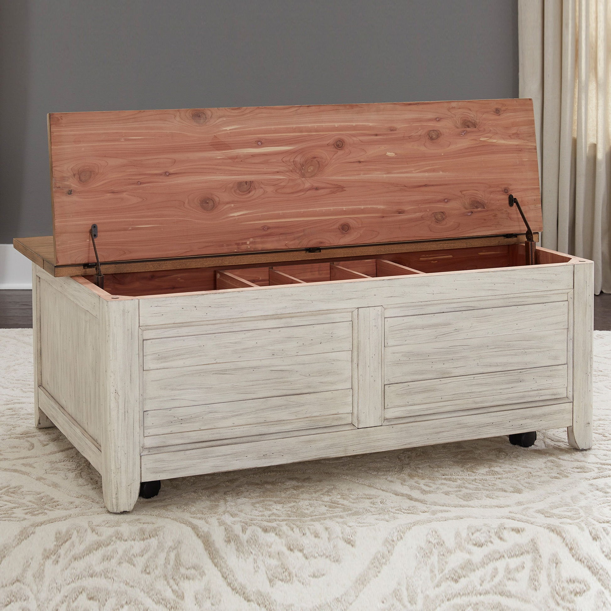 Farmhouse Reimagined - 3 Piece Table Set - White - Hornell Furniture Outlet