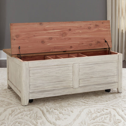 Farmhouse Reimagined - 3 Piece Table Set - White - Hornell Furniture Outlet