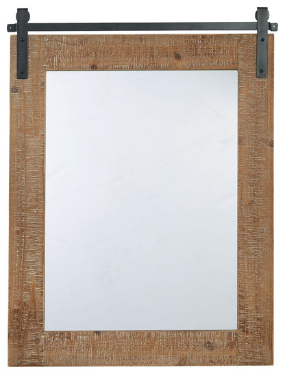 Lanie - Antique Brown - Accent Mirror - Hornell Furniture Outlet