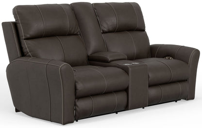 Fredda - Power Recliner Console Loveseat - Hornell Furniture Outlet