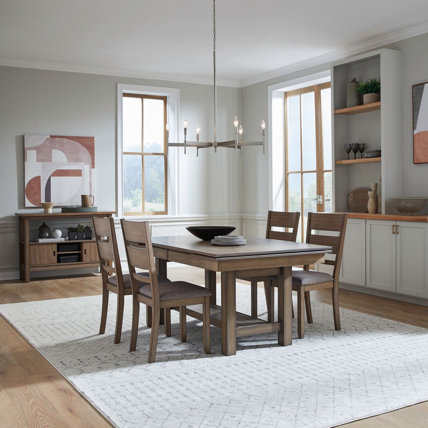 Brook Bay - Optional Trestle Table Set - Hornell Furniture Outlet