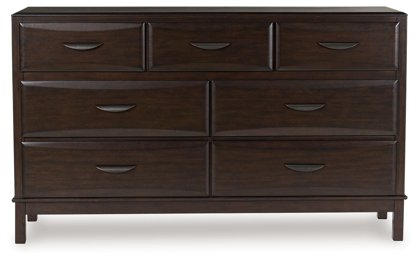 Vanmore - Dark Brown - Dresser - Hornell Furniture Outlet