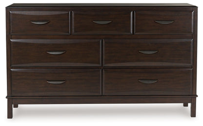 Vanmore - Dark Brown - Dresser - Hornell Furniture Outlet