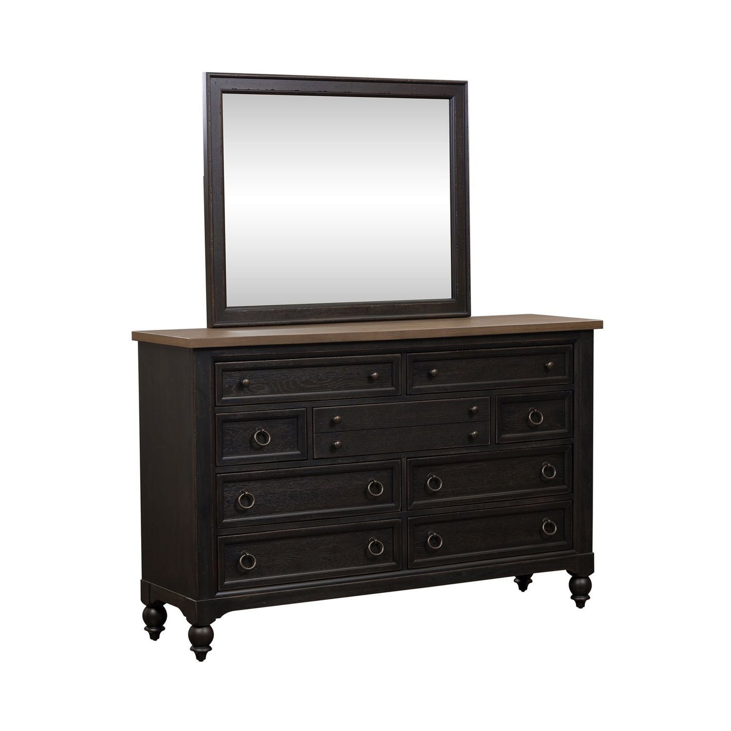 Americana Farmhouse - Dresser & Mirror - Hornell Furniture Outlet