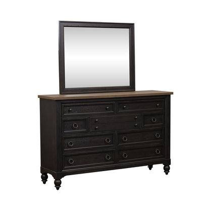 Americana Farmhouse - Dresser & Mirror - Hornell Furniture Outlet