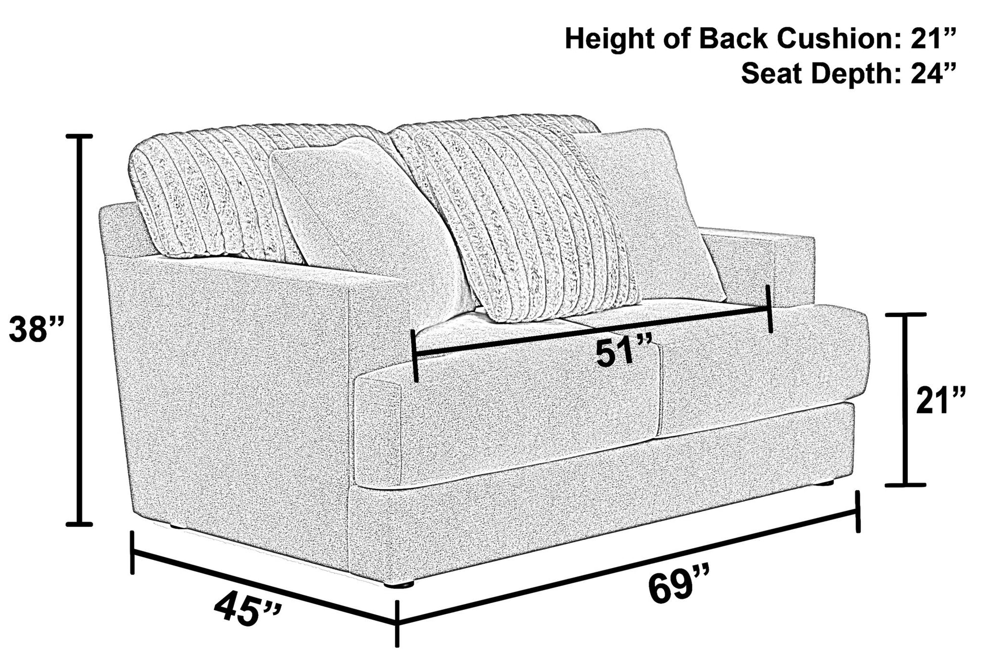 Eagan - Loveseat - Hornell Furniture Outlet