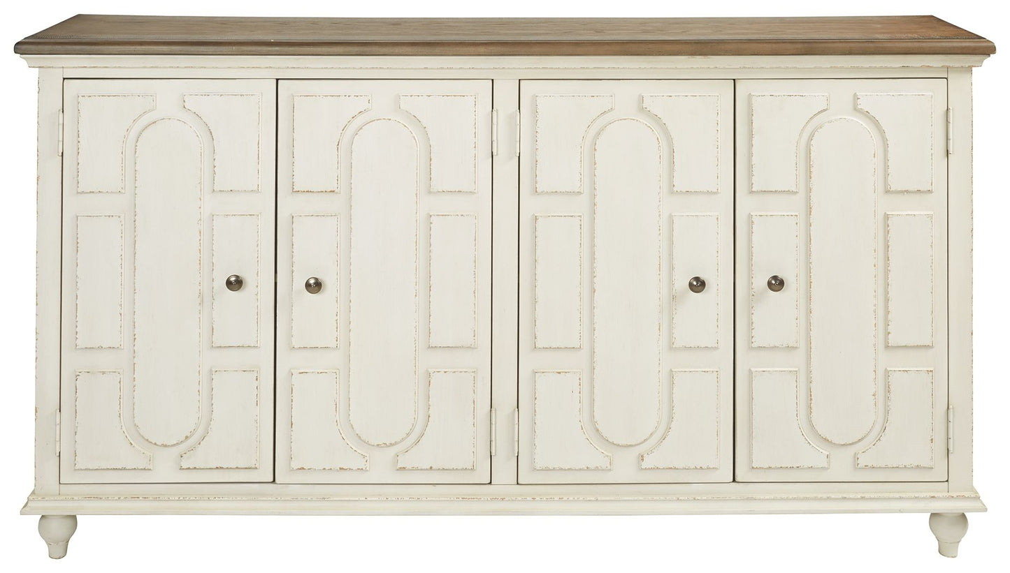 Roranville - Antique White - Accent Cabinet - Hornell Furniture Outlet