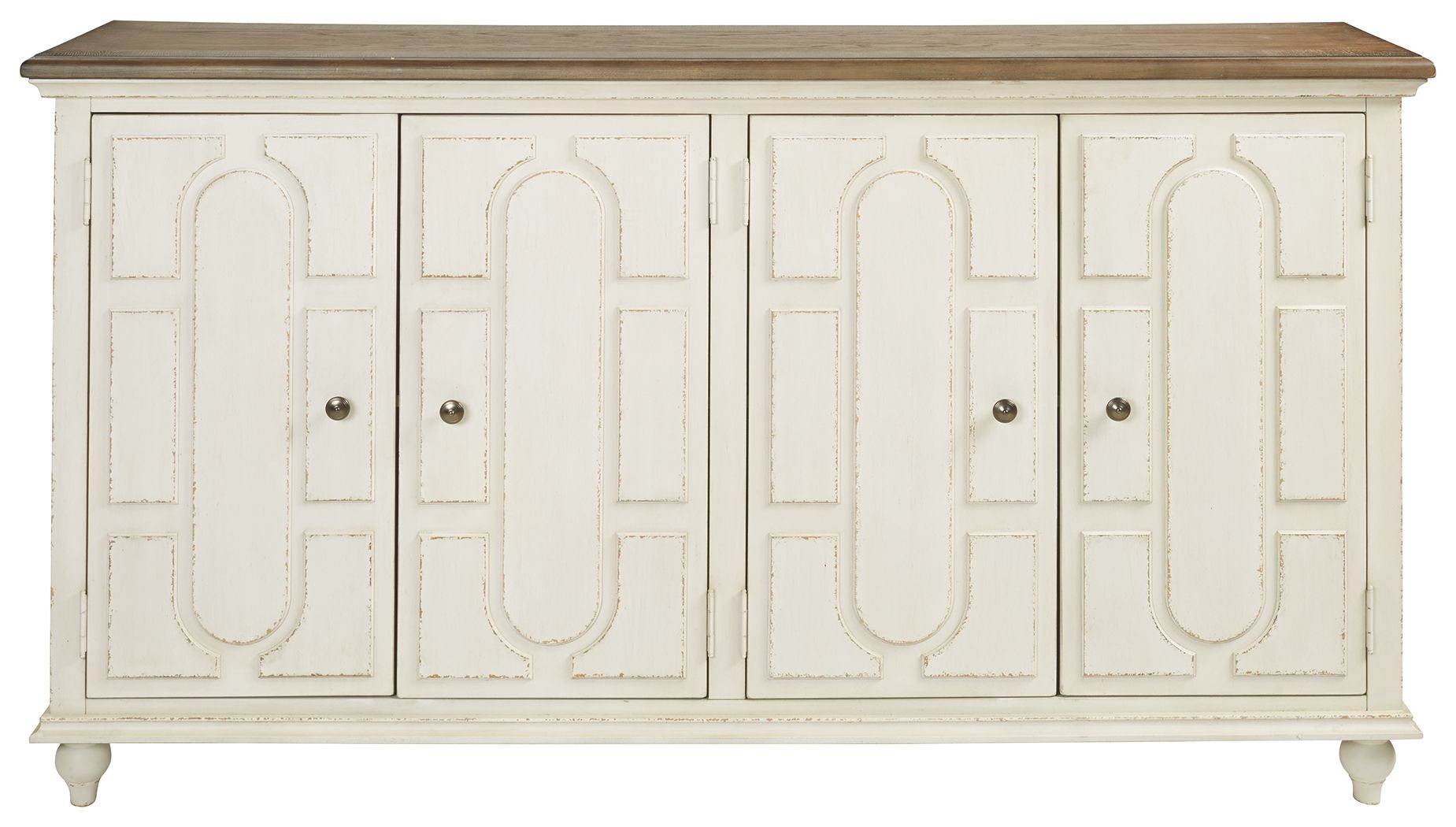 Roranville - Antique White - Accent Cabinet - Hornell Furniture Outlet