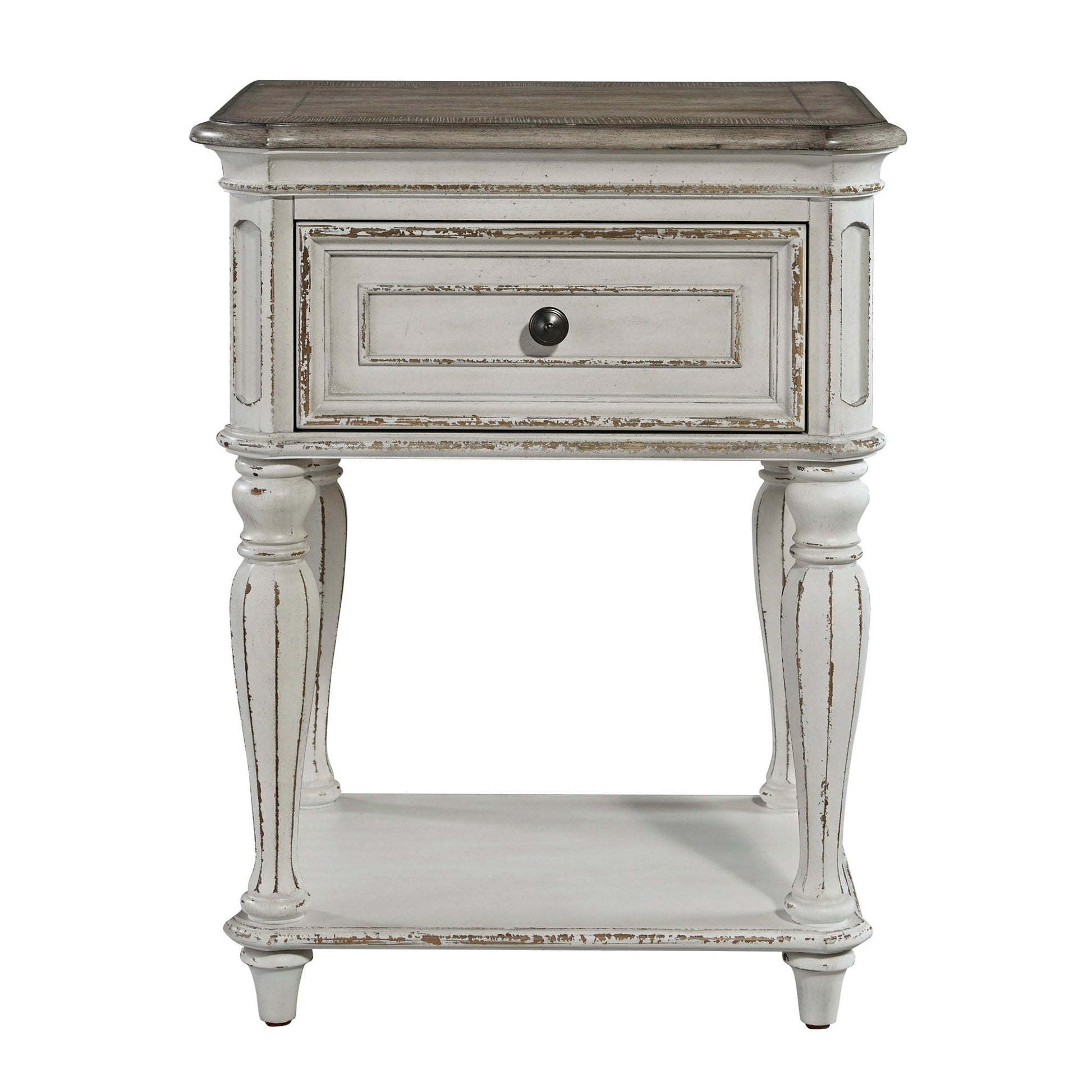 Magnolia Manor - Leg Nightstand - White - Hornell Furniture Outlet