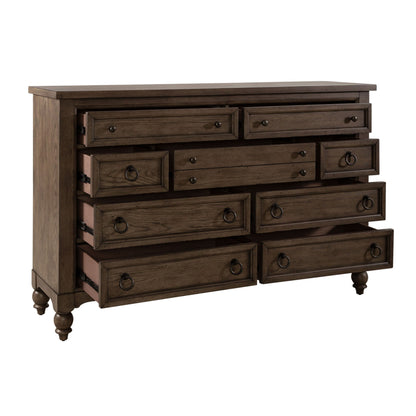 Americana Farmhouse - 9 Drawer Dresser - Hornell Furniture Outlet