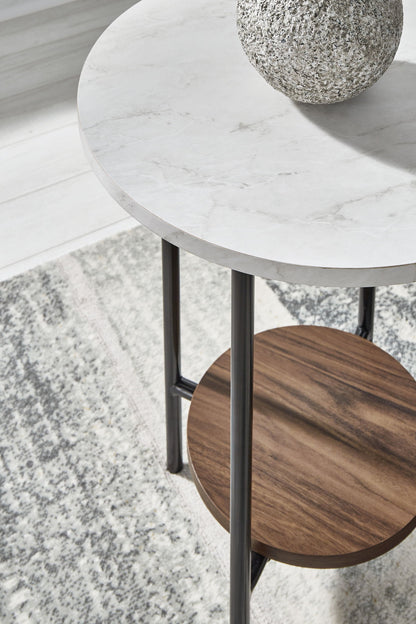 Wrenwich - Brown / Black / White - Occasional Table Set (Set of 3) - Hornell Furniture Outlet