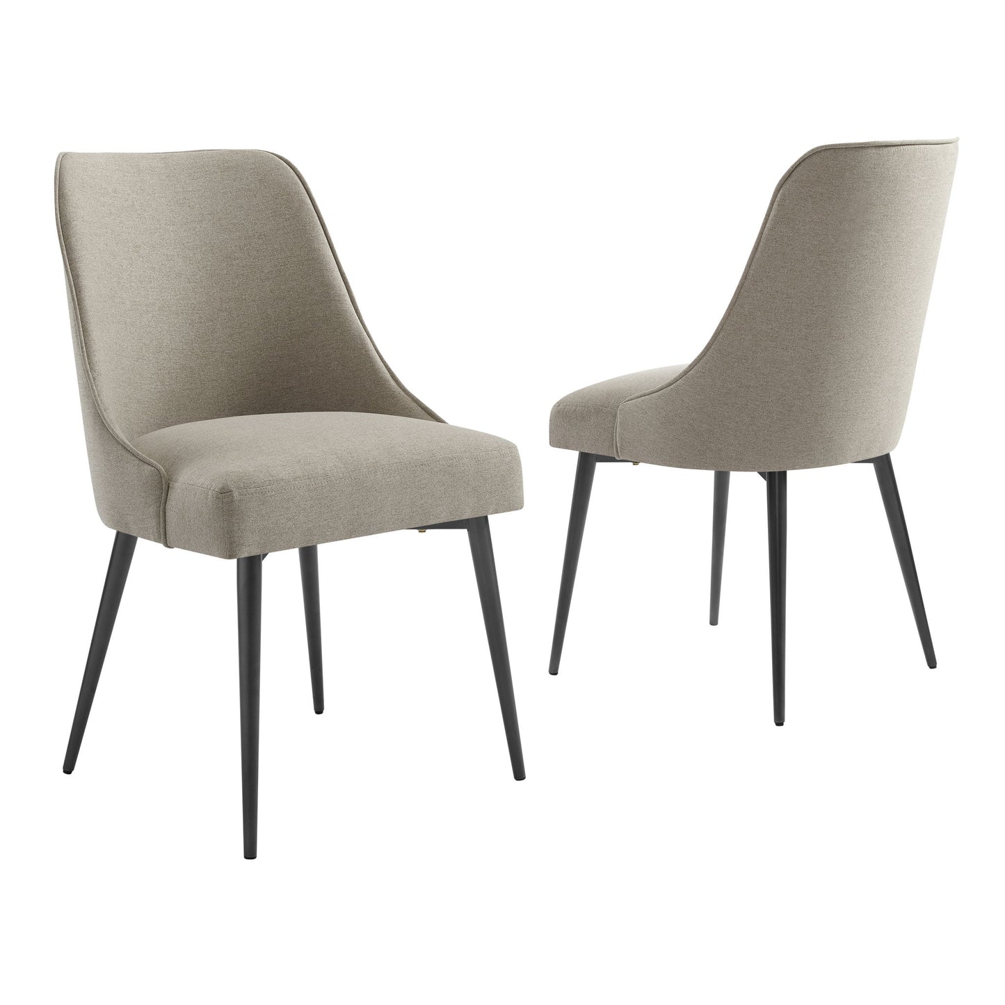 Olson - Side Chair Khaki (Set of 2) - Pearl Silver - Hornell Furniture Outlet