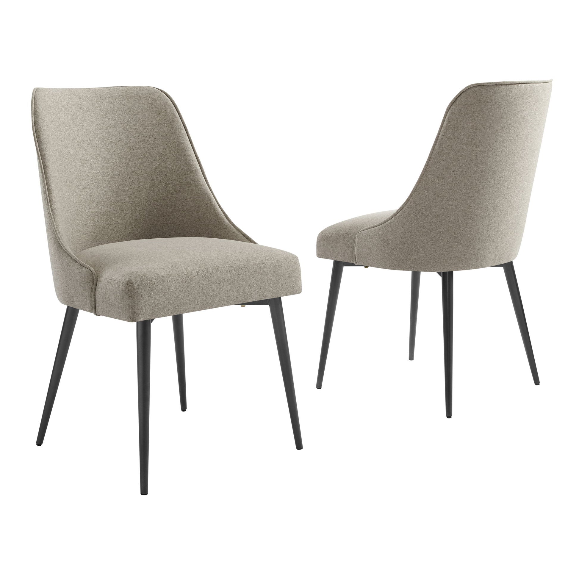 Olson - Side Chair Khaki (Set of 2) - Pearl Silver - Hornell Furniture Outlet