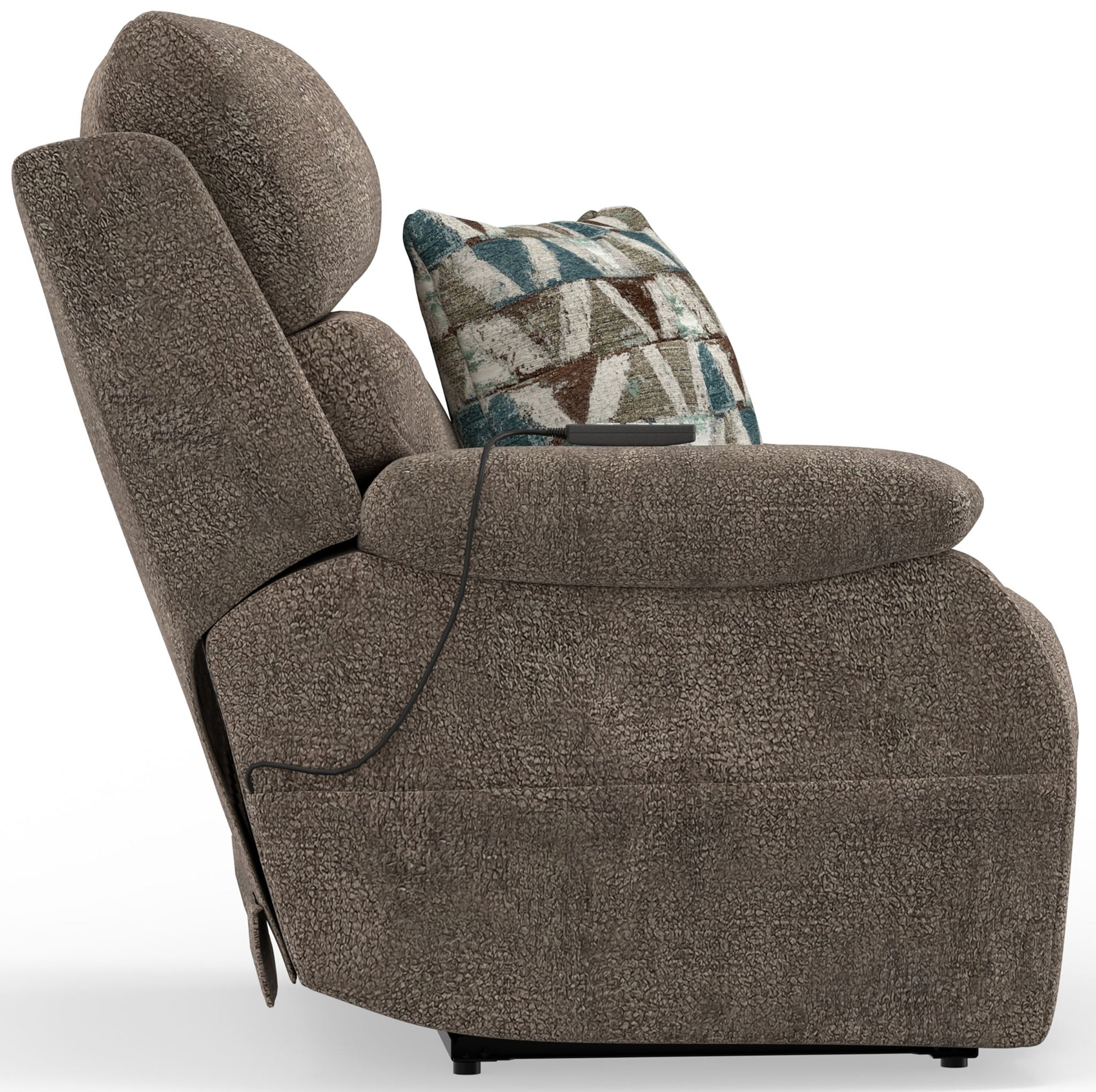 Joya - Power Lay Zero Gravity Recliner With Power Adjustable Headrest And CR3 Heat/Massage/Lumbar/ZG - Mushroom - Hornell Furniture Outlet