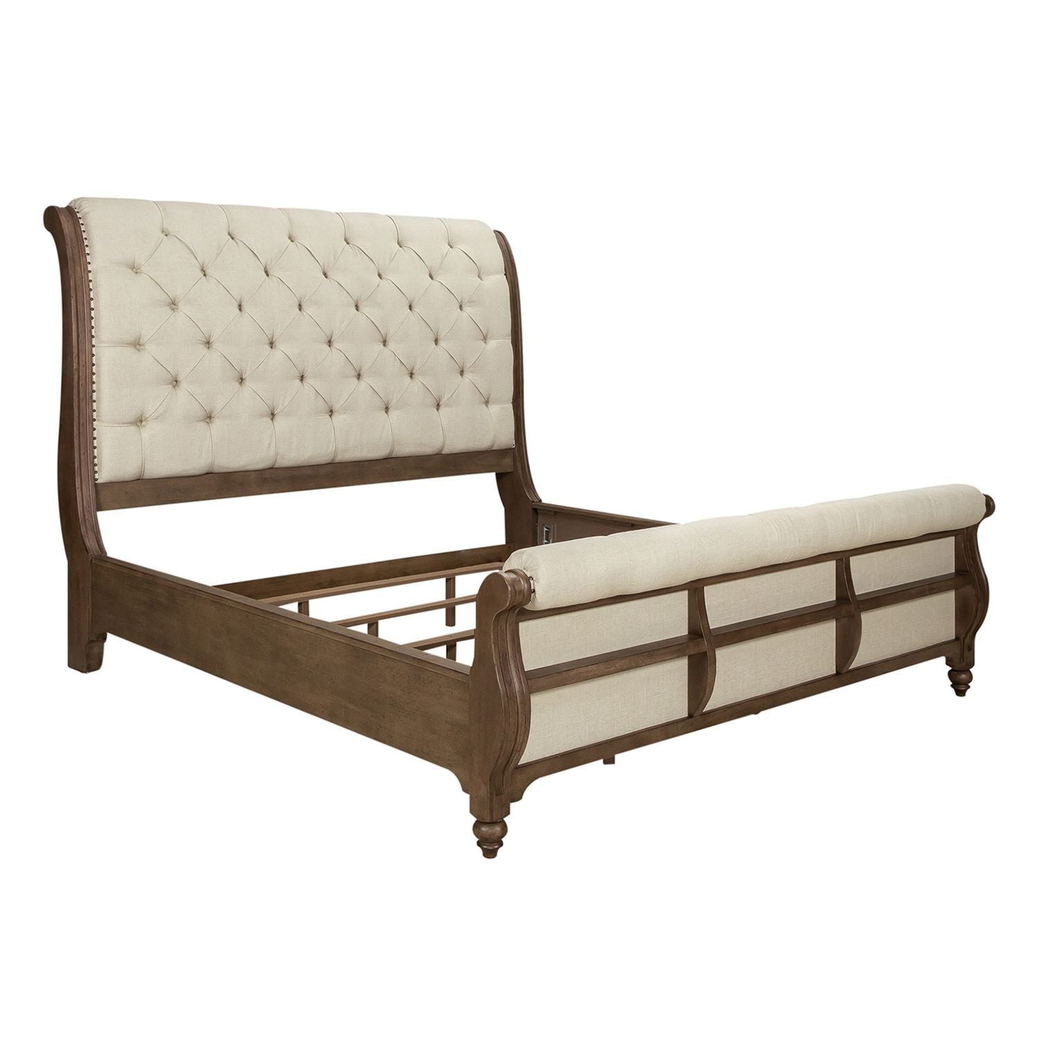 Americana Farmhouse - Sleigh Bedroom Set - Hornell Furniture Outlet