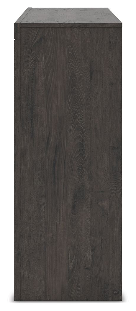 Fraluna - Charcoal - Six Drawer Dresser - Hornell Furniture Outlet