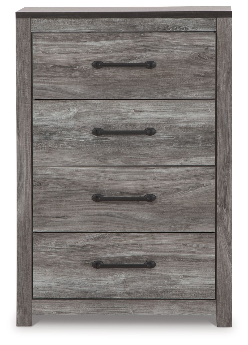 Bronyan - Dark Gray - Four Drawer Chest - Hornell Furniture Outlet