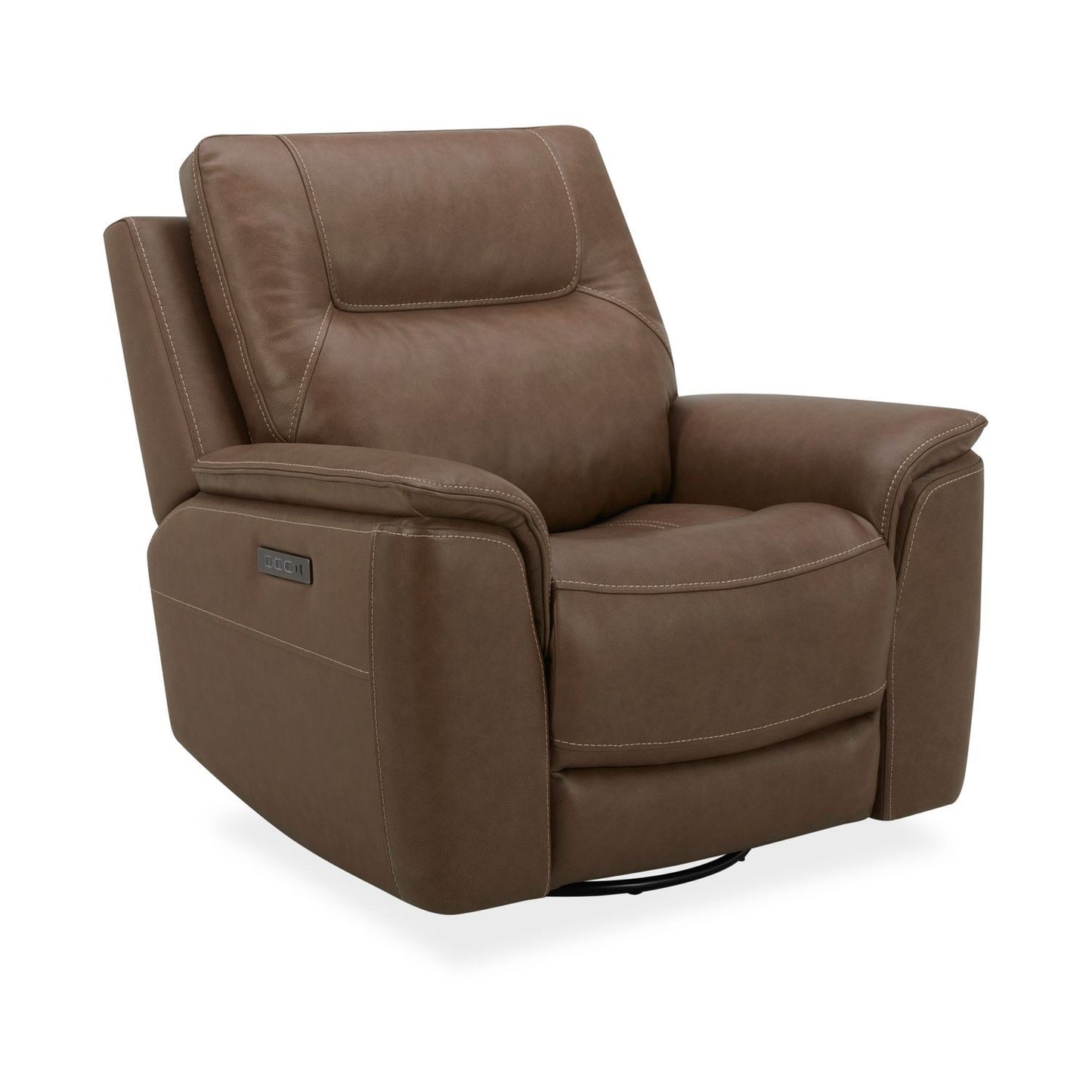 Collins - Swivel Glider Recliner P3 - Brown - Hornell Furniture Outlet