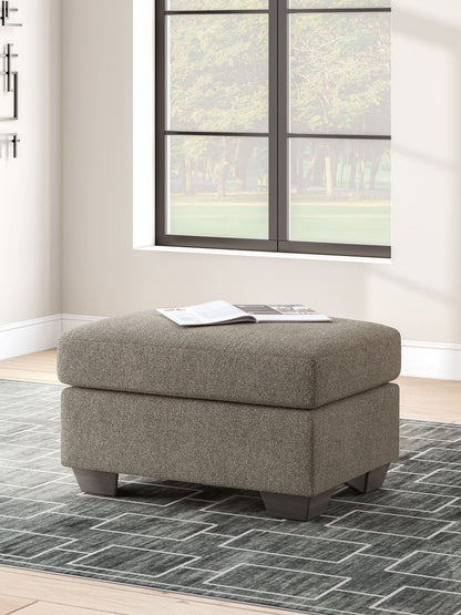 Triston - Peaks - Ottoman - Suede - Hornell Furniture Outlet