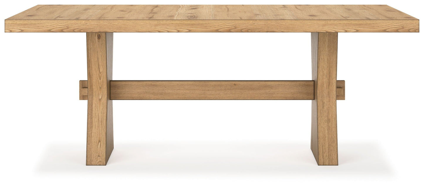 Galliden - Light Brown - Rectangular Dining Room Table - Hornell Furniture Outlet