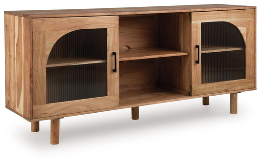 Adway - Natural Brown - Accent Cabinet - Hornell Furniture Outlet