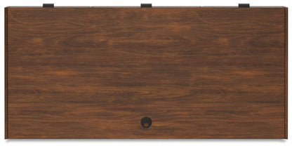 Lyncott - Brown - Home Office Desk - Hornell Furniture Outlet