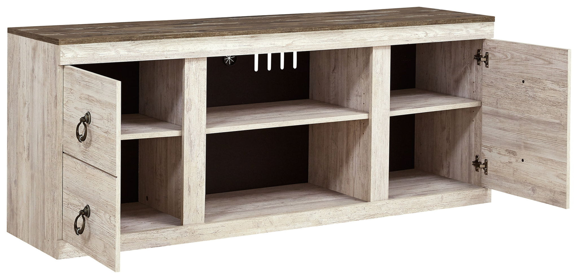 Willowton - TV Stand With Fireplace Option - Hornell Furniture Outlet