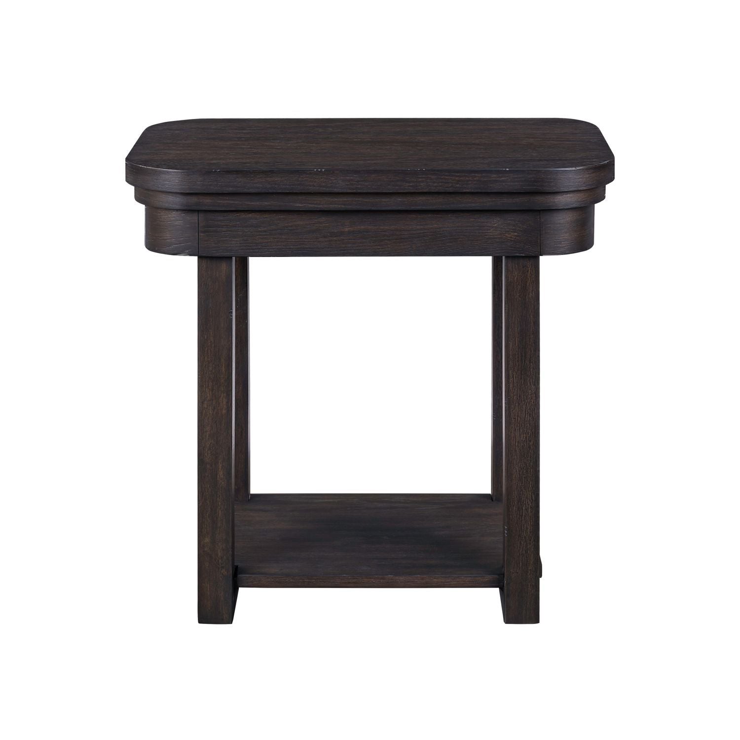Weston - Chairside Table - Brown - Hornell Furniture Outlet