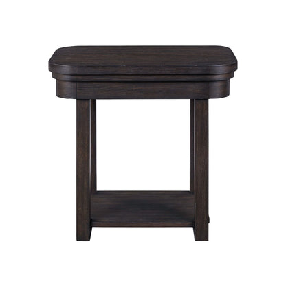 Weston - Chairside Table - Brown - Hornell Furniture Outlet