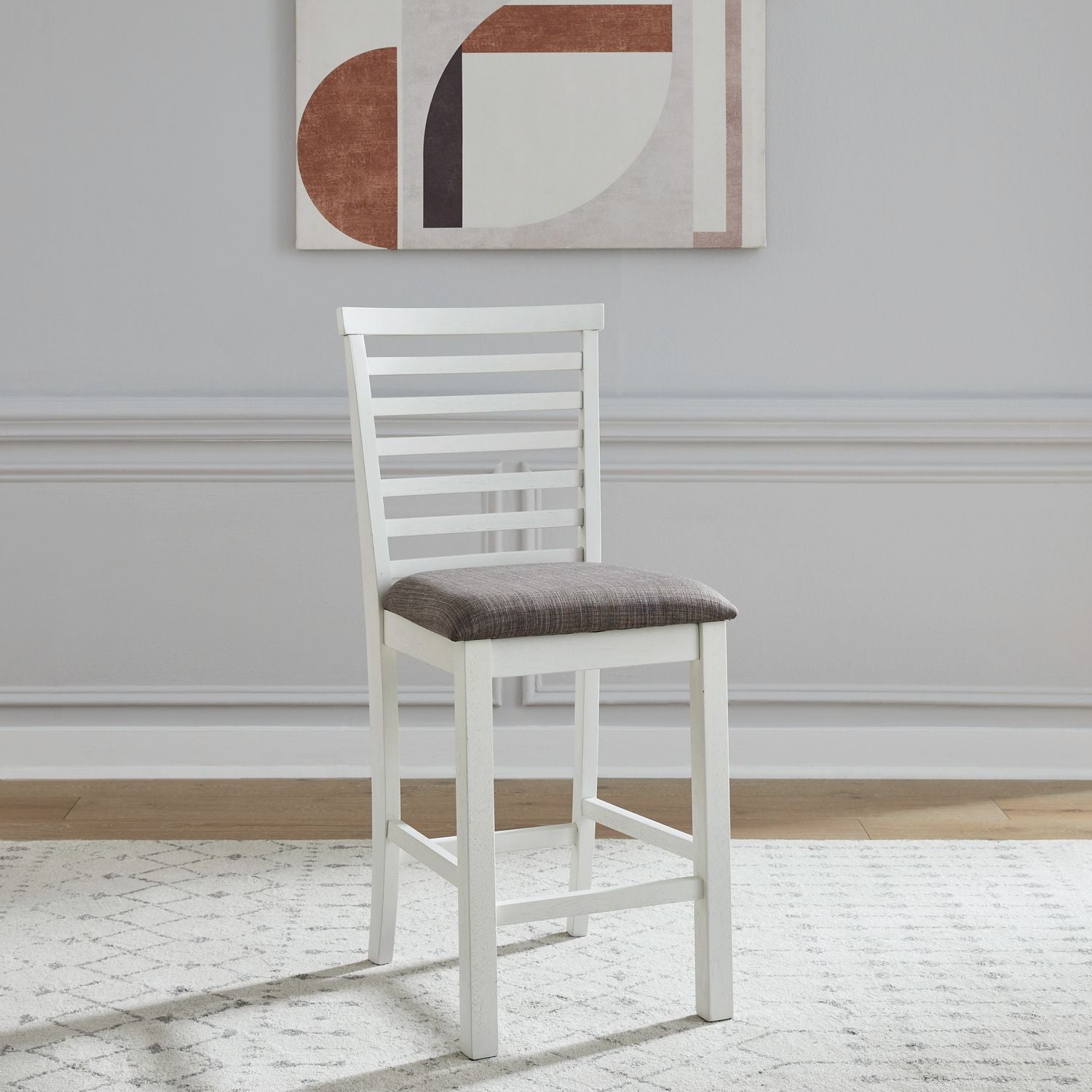 Brook Bay - Upholstered Ladder Back Counter Chair (RTA) - Hornell Furniture Outlet